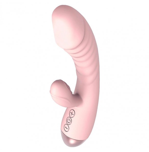 Exclusive Angel - Thrusting G-spot Vibrator (Chargeable - Pink)